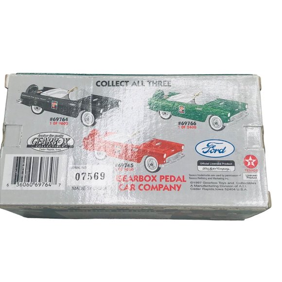 Vintage Texaco Sky Chief 1956 Ford Thunderbird Serial #07569 Gearbox Pedal Car - Picture 3 of 8